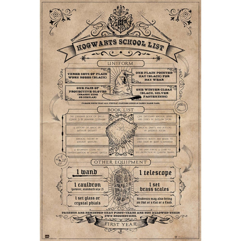 Poster liste scolaire
