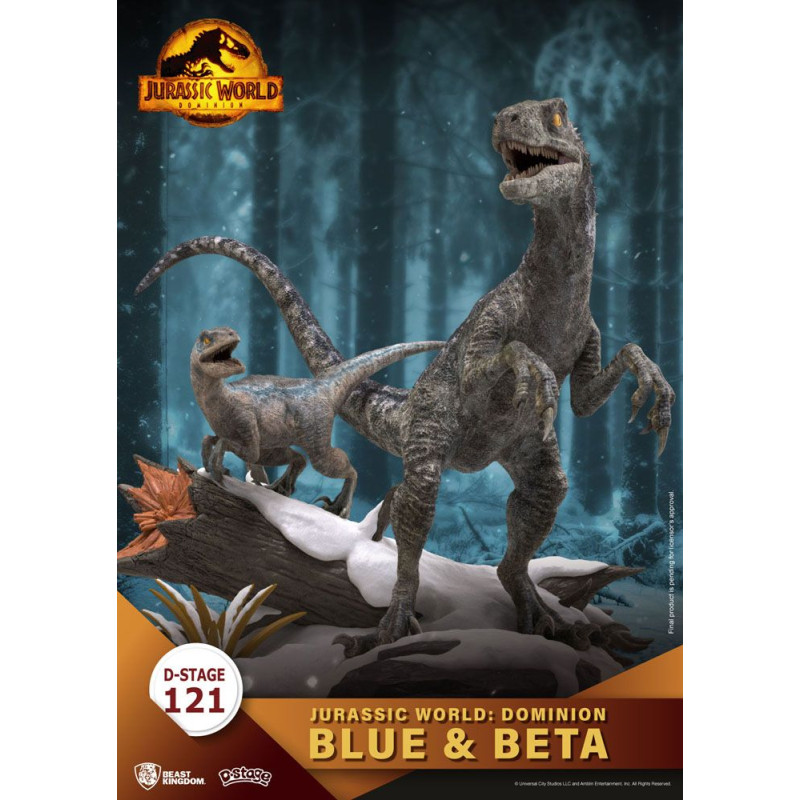 Figurine Jurassic World Le Monde d'après D-Stage PVC Diorama Blue & Beta