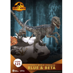 Figurine Jurassic World Le Monde d'après D-Stage PVC Diorama Blue & Beta