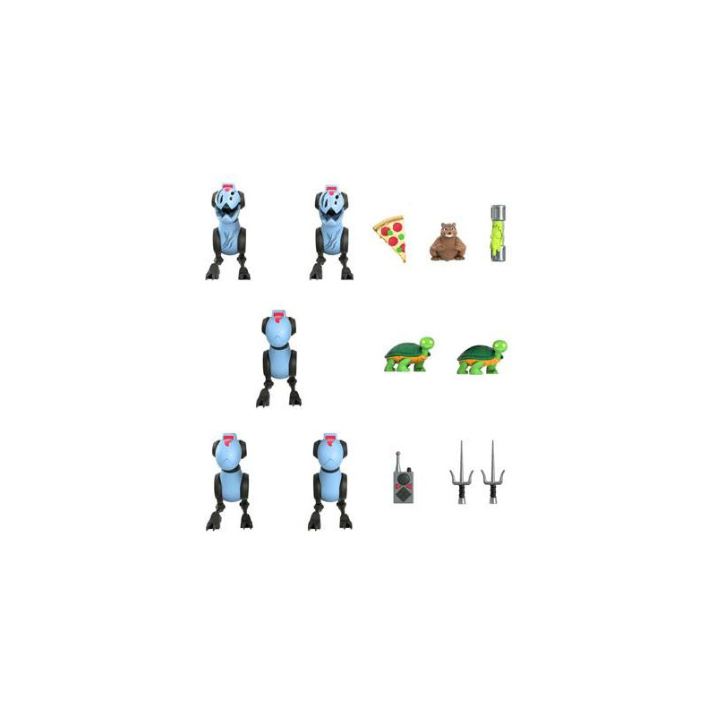 Les Tortues ninja pack 5 figurines Ultimates Mousers
