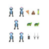 Les Tortues ninja pack 5 figurines Ultimates Mousers