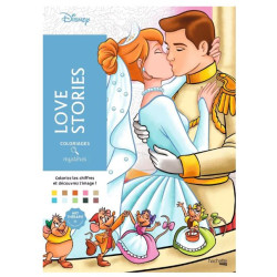LIVRE DE COLORIAGE - Love Stories DISNEY