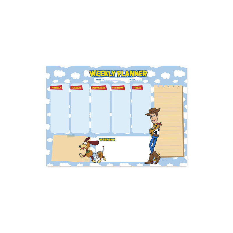 BLOC PLANIFICATEUR HEBDOMADAIRE A4 PIXAR TOY STORY