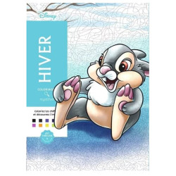 LIVRE DE COLORIAGE - Coloriages mystères Disney Hiver