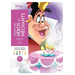 LIVRE DE COLORIAGE - Trompe l'oeil Héros vs Méchants