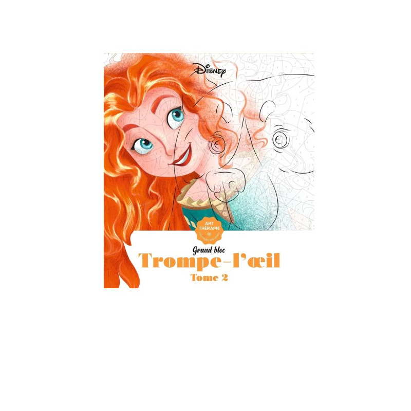 COLORIAGE - Trompe l'oeil 2 DISNEY cahier