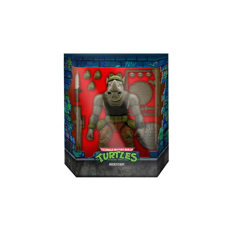 FIGURINE ULTIMATES LES TORTUES NINJA ROCKSTEADY