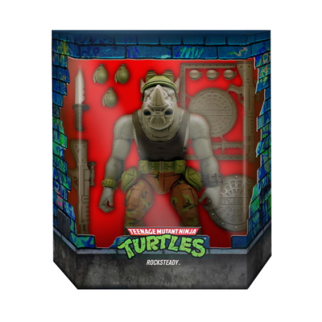 FIGURINE ULTIMATES LES TORTUES NINJA ROCKSTEADY