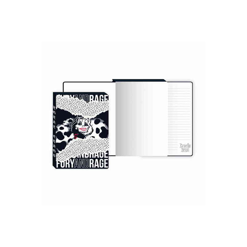 CARNET A5 DISNEY CRUELLA D'ENFER LES 101 DALMATIENS