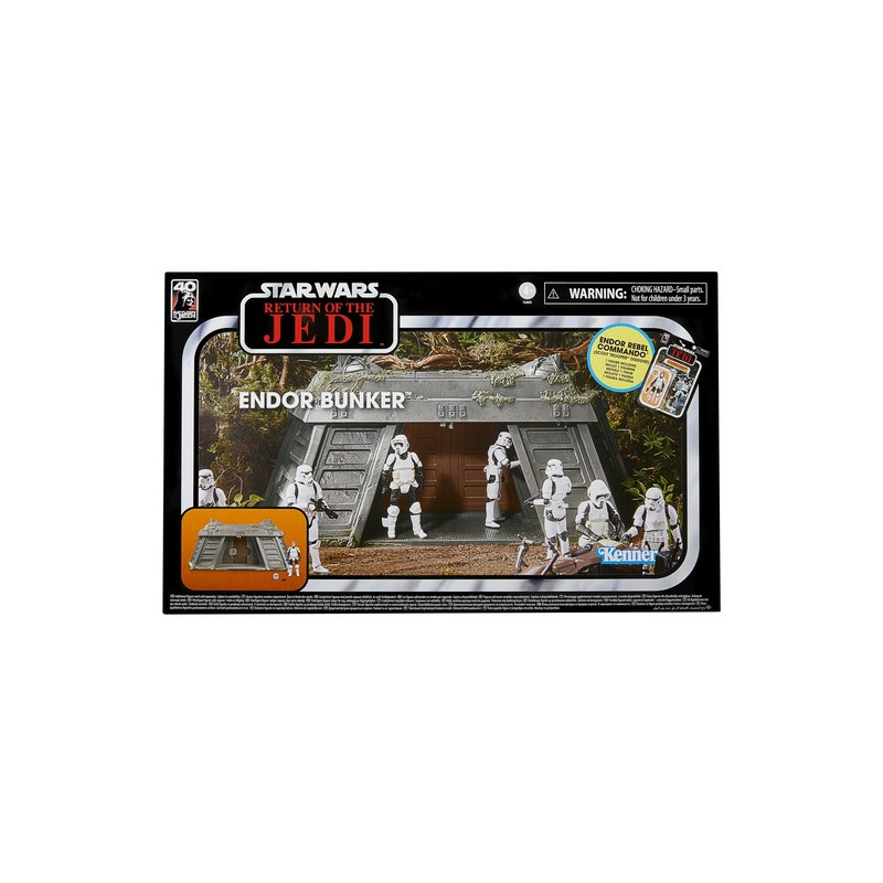 KIT DE JEU STAR WARS BUNKER D’ENDOR ET COMMANDO REBELLE ENDOR COL VINTAGE KENNER