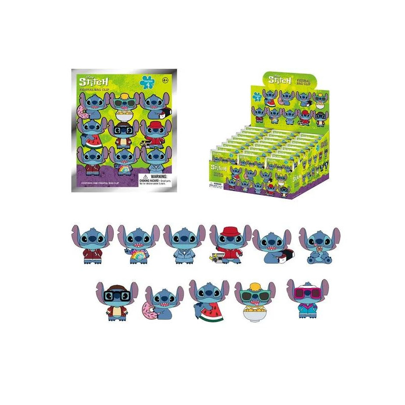 DISPLAY Stitch Series 4 - 3D Bag Clip DISNEY