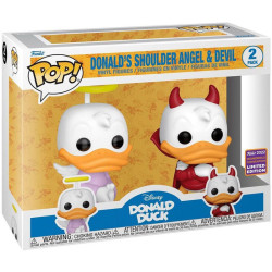 PACK FIGURINE FUNKO POP DONALD DUCK DONALD ANGEL ET DEVIL EXCLUSIVE DISNEY
