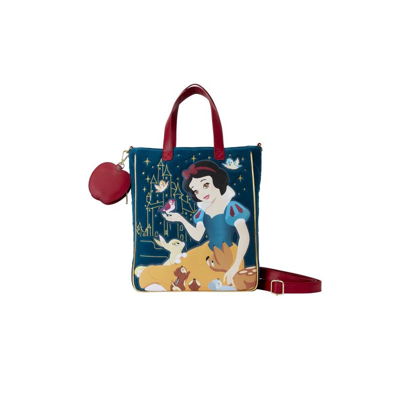 TOTE BAG LOUNGEFLY VELVET HERITAGE BLANCHE NEIGE DISNEY