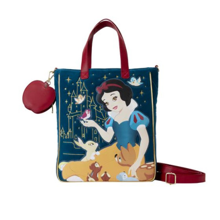 TOTE BAG LOUNGEFLY VELVET HERITAGE BLANCHE NEIGE DISNEY