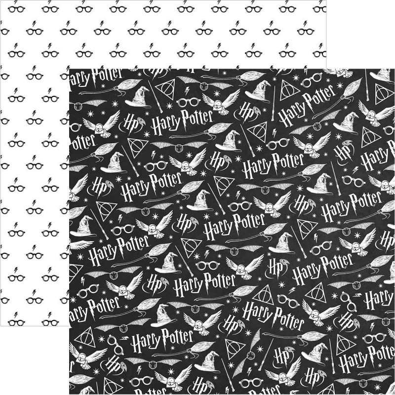 FEUILLE CARTONNE PAPERHOUSE N°47 SYMBOLES HARRY POTTER
