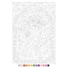 COLORIAGE MYSTERES VITRAUX DISNEY