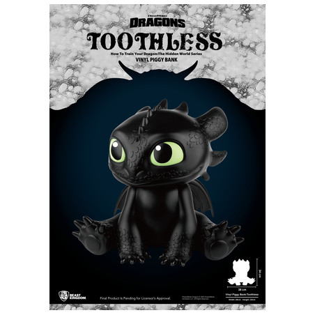 TIRELIRE KROKMOU DRAGONS 34CM