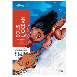 LIVRE DE COLORIAGES Coloriages mystères Disney Sous l'océan