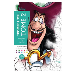 LIVRE DE COLORIAGES Coloriages mystères Disney Trompe l'oeil Tome 2