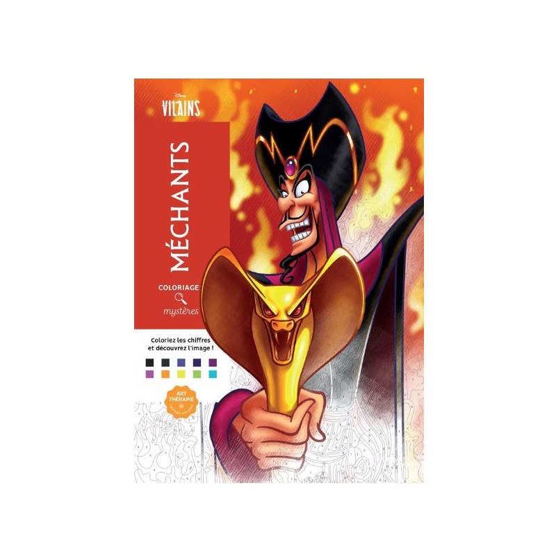 LIVRE DE COLORIAGES Coloriages mystères Disney Méchants