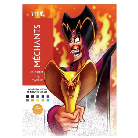LIVRE DE COLORIAGES Coloriages mystères Disney Méchants