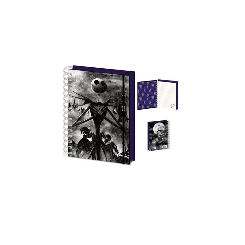 CARNET SPIRALE 3D ETRANGE NOEL DE MONSIEUR JACK DISNEY