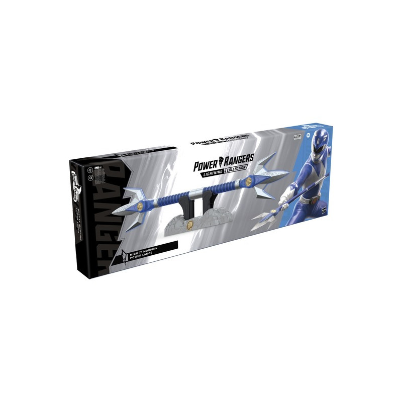 REPLIQUE LANCE ÉLECTRONIQUE POWER RANGERS MIGHTY MORPHIN POWER RANGER BLEU