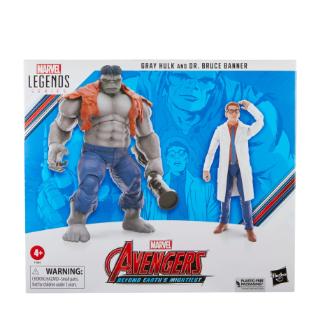 FIGURINE LEGEND SERIES MARVEL Gray Hulk et Dr Bruce Banner