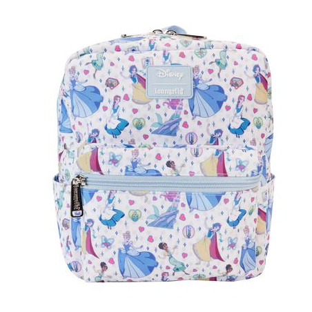 SAC A DOS LOUNGEFLY NYLON LES PRINCESSES EFFET KAWAII DISNEY