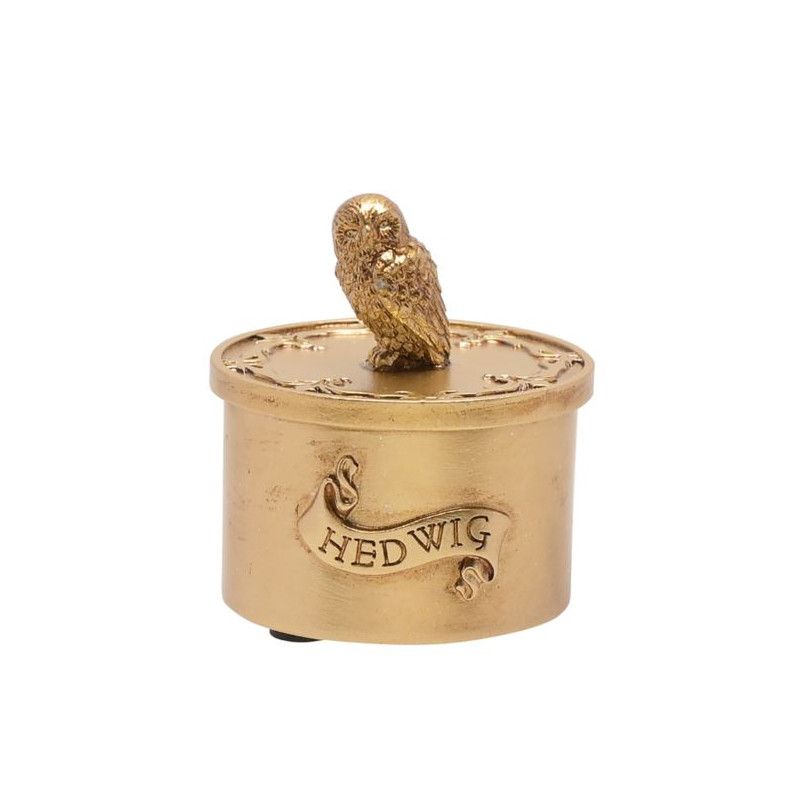 Hedwige Boîte à Bijoux Doré HARRY POTTER