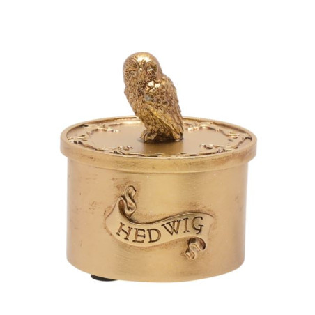 Hedwige Boîte à Bijoux Doré HARRY POTTER