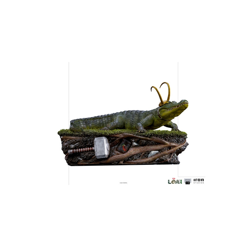 FIGURINE ART SCALE MARVEL LOKI LOKI ALLIGATOR