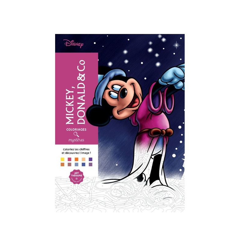 LIVRE DE COLORIAGES Coloriages mystères Disney Mickey, Donald & Co
