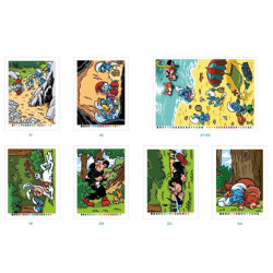 LIVRE DE COLORIAGES MYSTERES Les Schtroumpfs