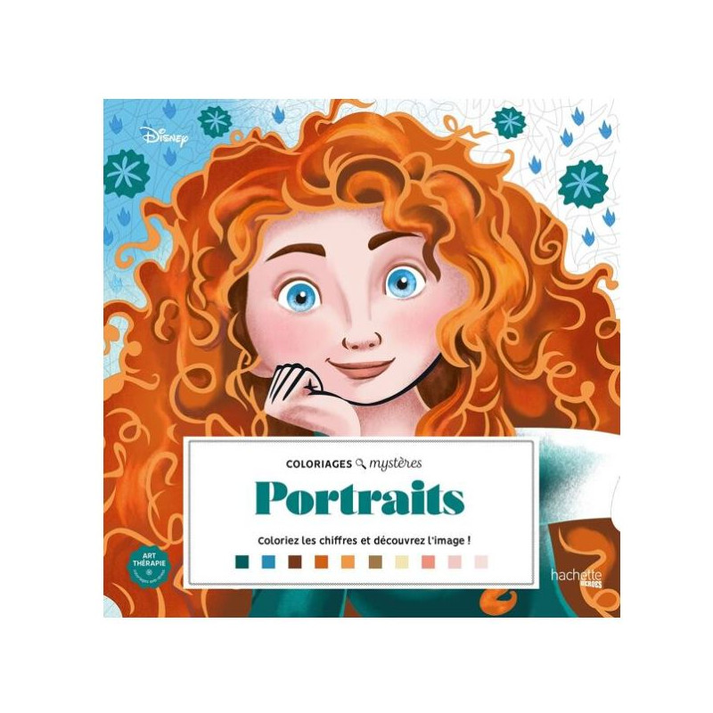 LIVRE DE COLORIAGE Grand carré Mystères Portraits DISNEY