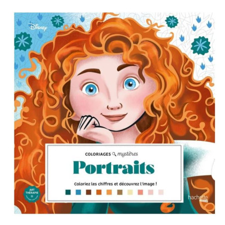 LIVRE DE COLORIAGE Grand carré Mystères Portraits DISNEY