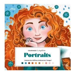 LIVRE DE COLORIAGE Grand carré Mystères Portraits DISNEY