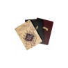 Carnet lot de 3 carnet carte du maraudeur Hedwige Hogwarts