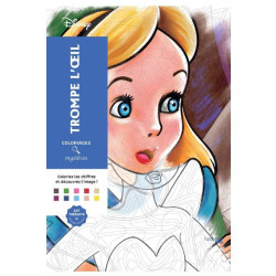 LIVRE DE COLORIAGES - Coloriages mystères Disney - Trompe l'œil