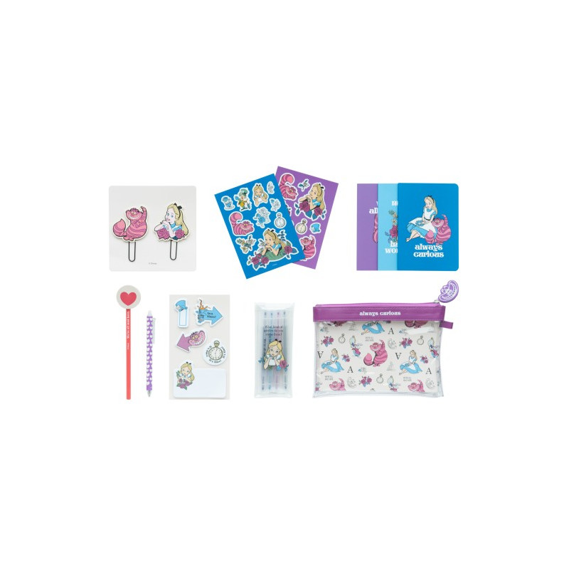SET PAPETERIE ALICE AUX PAYS DES MERVEILLES DISNEY