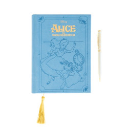 SET CARNET PREMIUM A5 AVEC STYLO DISNEY ALICE AU PAYS DES MERVEILLES