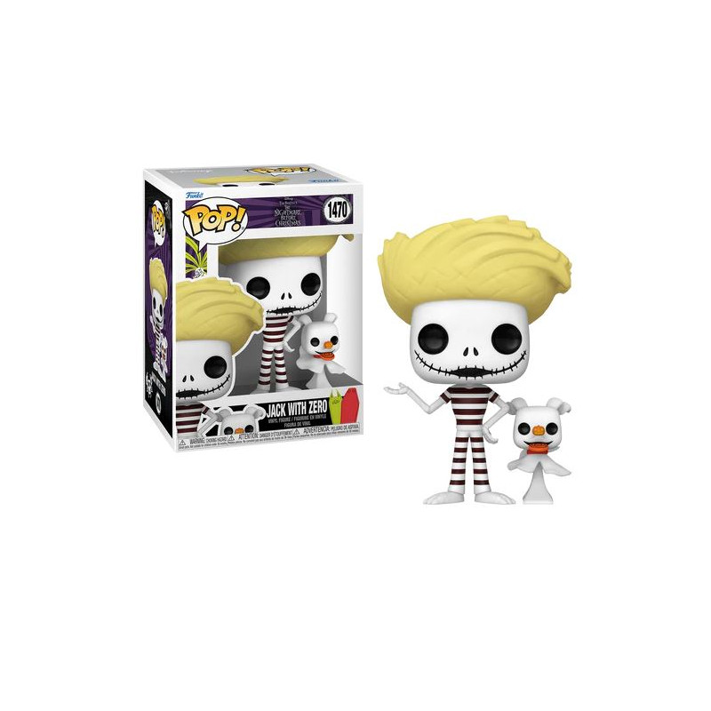 FIGURINE FUNKO POP & Buddy N° 1470 - Jack avec Zero (plage) ETRANGE NOEL DE MONSIEUR JACK DISNEY