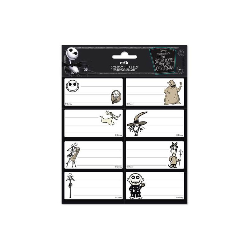 ÉTIQUETTES AUTOCOLLANTES L'ÉTRANGE NOËL DE MR JACK DISNEY