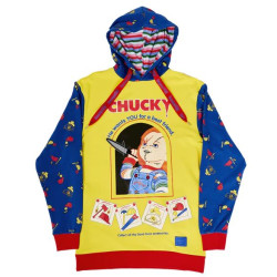 SWEAT HOODIE LOUNGEFLY CHUCKY TAILLE XL