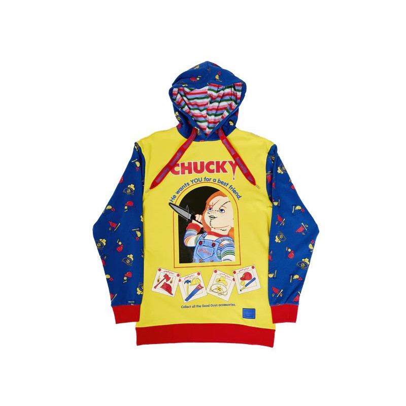 SWEAT HOODIE LOUNGEFLY CHUCKY TAILLE XL