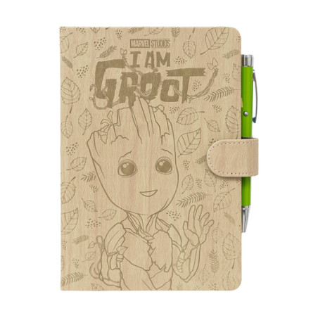 CARNET PREMIUM A5 AVEC STYLO PROJECTEUR MARVEL GROOT