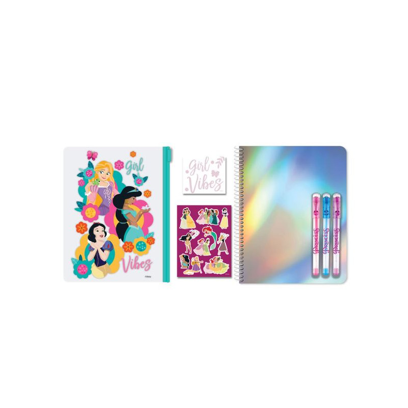 DISNEY Princesses Set de Papeterie + Trousse + Notebook A5
