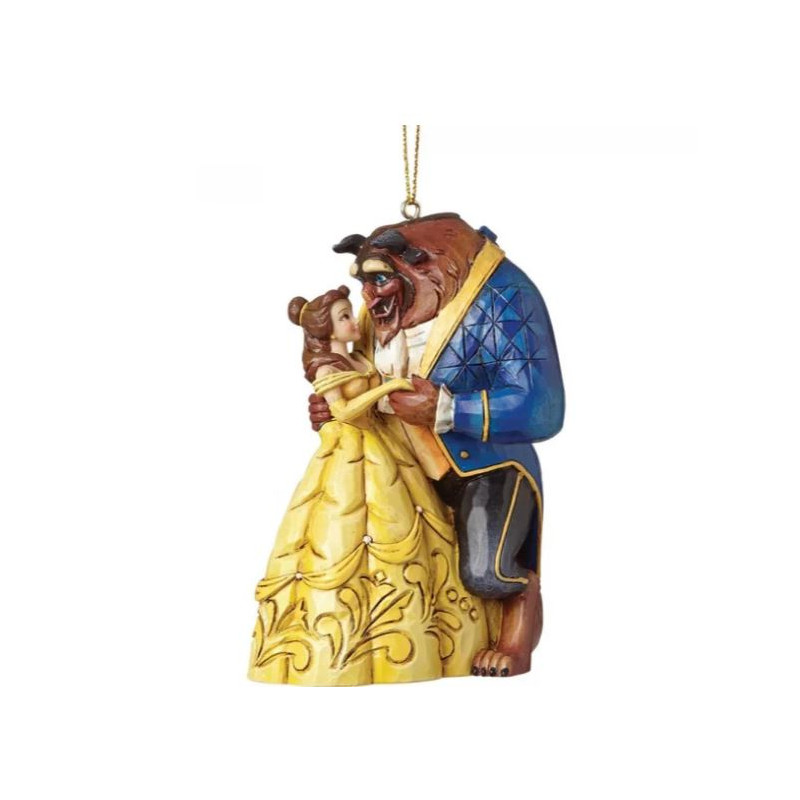 DISNEY Décoration à suspendre La Belle et la Bête 10x6x7
