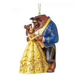 DISNEY Décoration à suspendre La Belle et la Bête 10x6x7