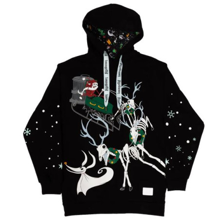 SWEAT HOODIES ETRANGE NOEL DE MONSIEUR JACK DISNEY TAILLE XL